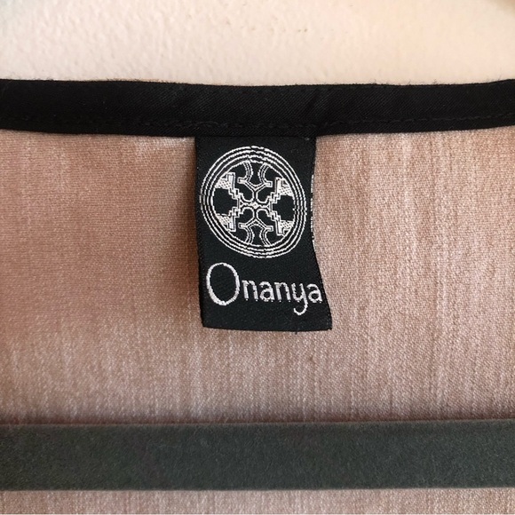 NWOT ONANYA Handmade Embroidered Organic Cotton Vest - Picture 2 of 8